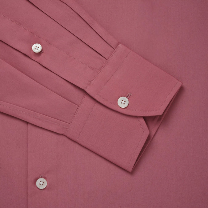 Pink Classic Fit Plain Cotton Formal Shirt