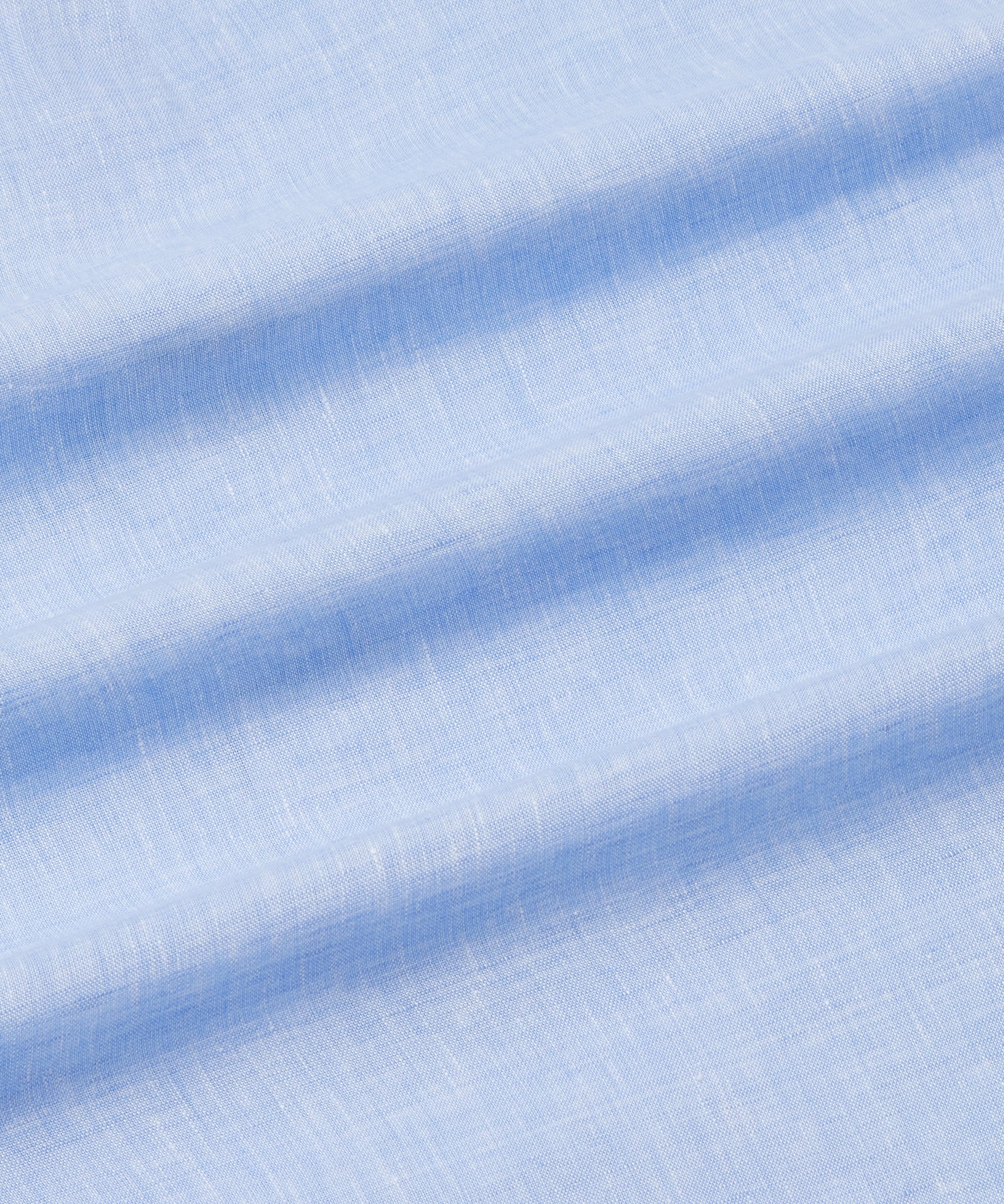 Pale Blue Slim Fit Essential Linen Formal Shirt