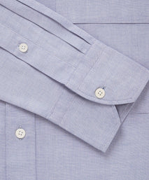 Pale Blue Classic Fit Smart Casual Button Down Fine Oxford Shirt