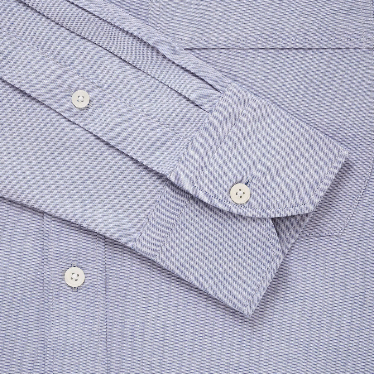 Pale Blue Classic Fit Smart Casual Button Down Fine Oxford Shirt